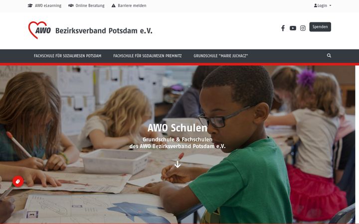 Screenshot of awo-schulen.de