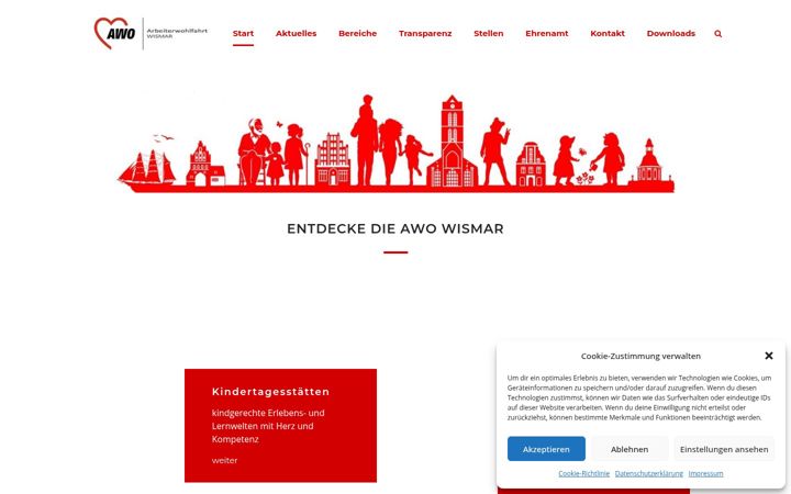 Ekrano kopija awo-wismar.de