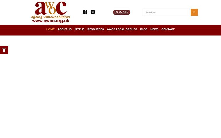 Screenshot of awoc.org.uk