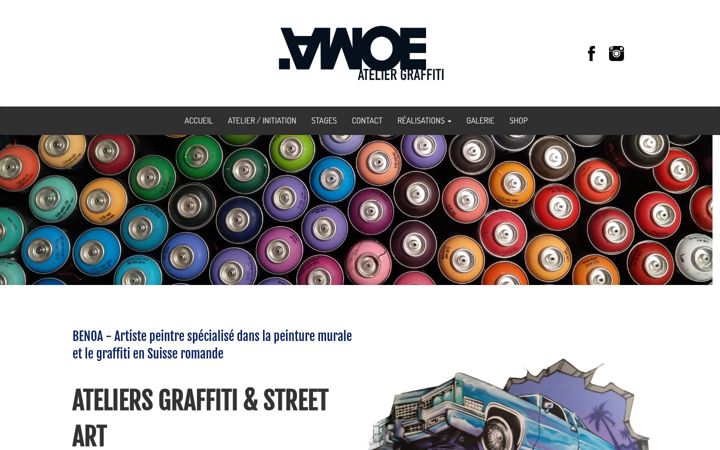 Screenshot of awoe-atelier-graffiti.ch