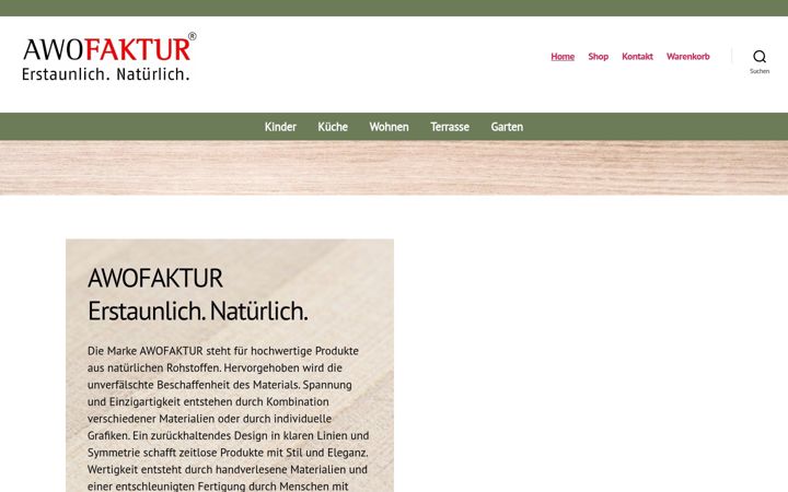 Screenshot of awofaktur.de