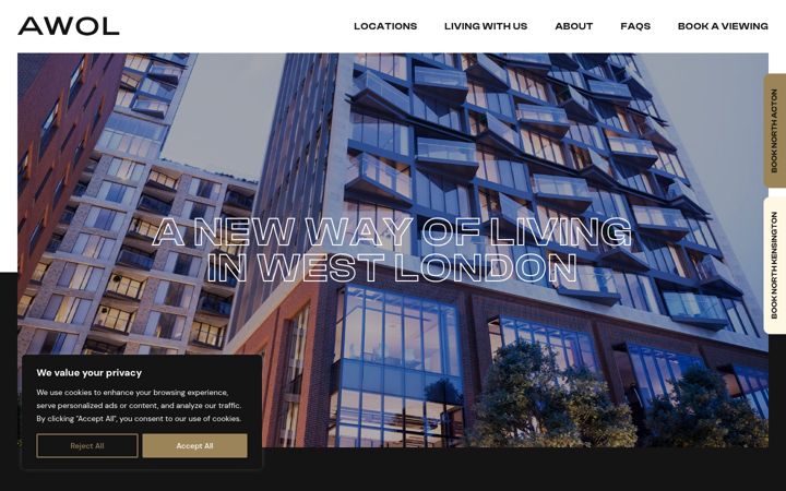 Screenshot of awol.co.uk