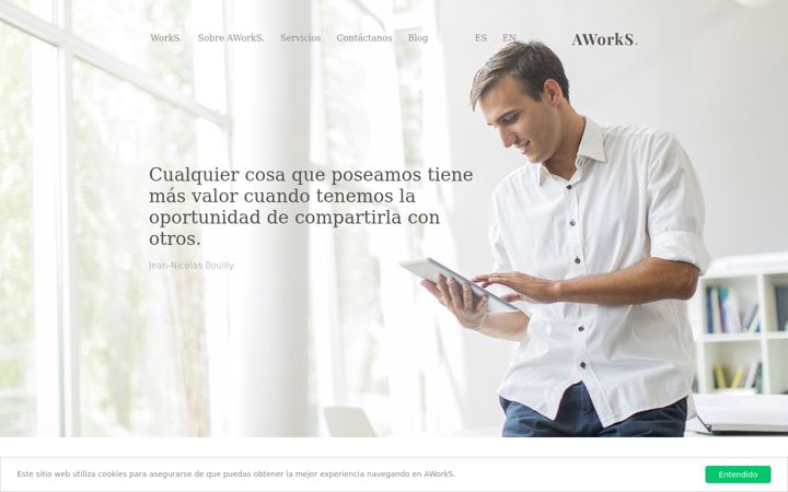 Skjermbilde av aworks.es