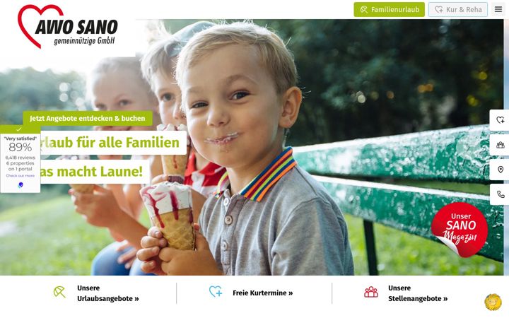 Screenshot of awosano.de