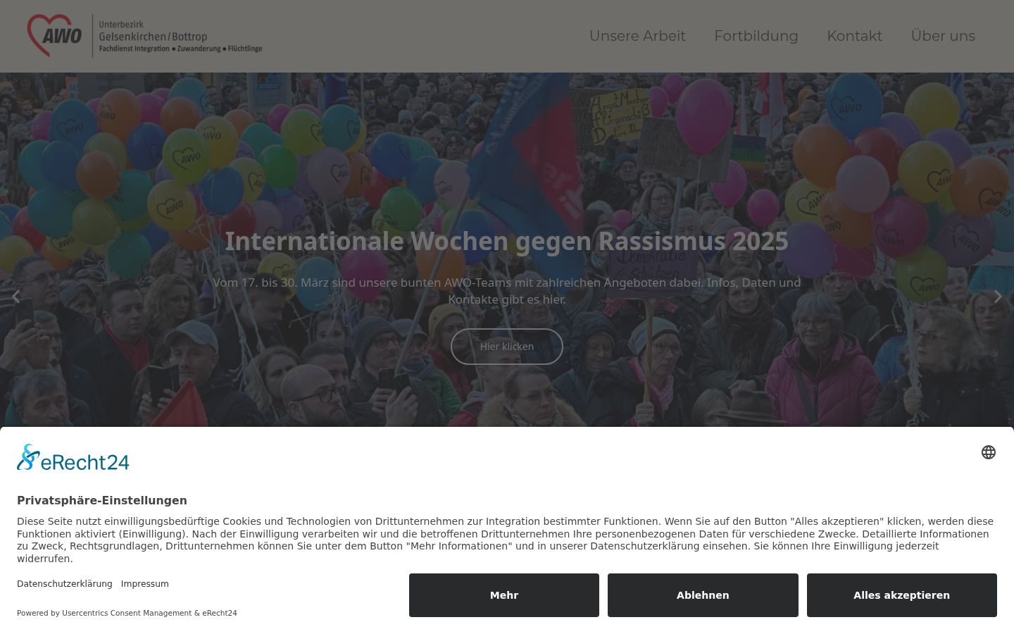 Screenshot tal-banner tal-kunsens muri qabel kwalunkwe interazzjoni