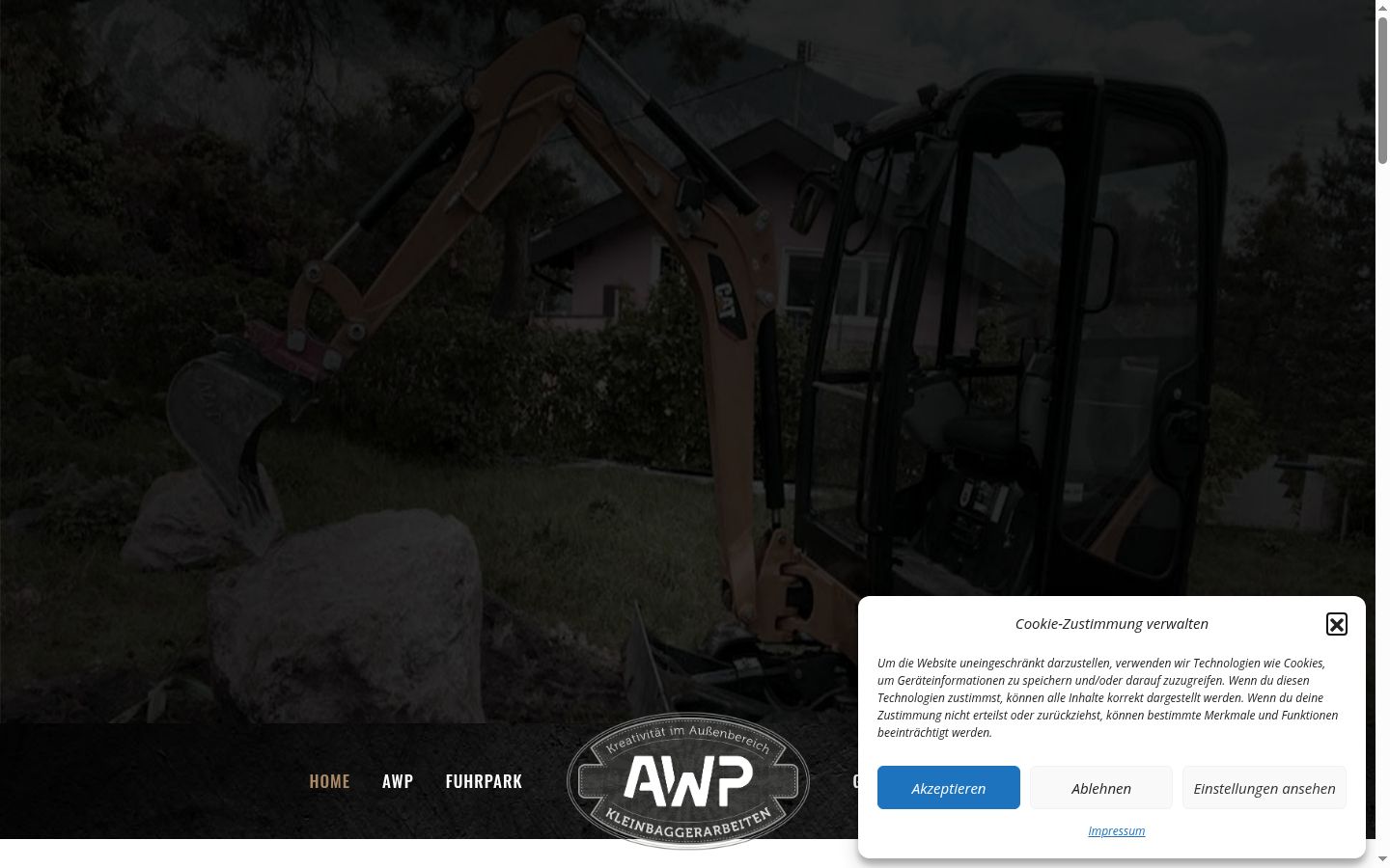 Capture d'écran de la bannière de consentement affichée avant toute interaction