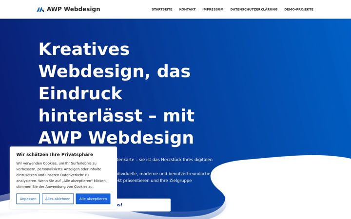 Screenshot of awp-webdesign.de