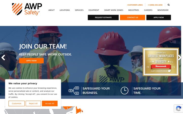 Screenshot of awpsafety.com