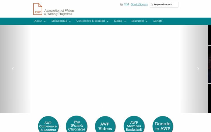Screenshot of awpwriter.org