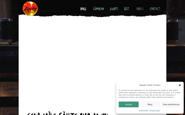 Screenshot of awry.scot