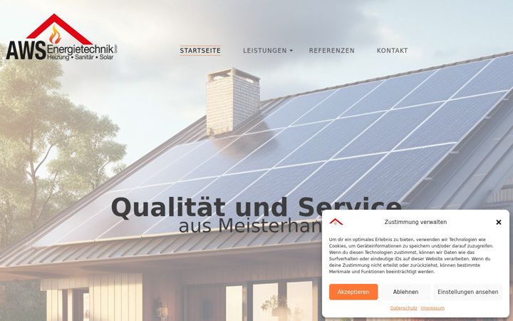 Screenshot of aws-energietechnik.de