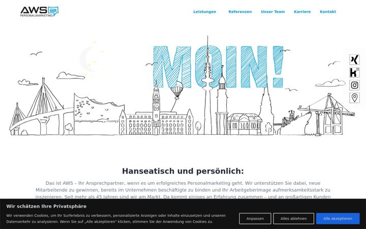 Screenshot of aws-personalmarketing.de