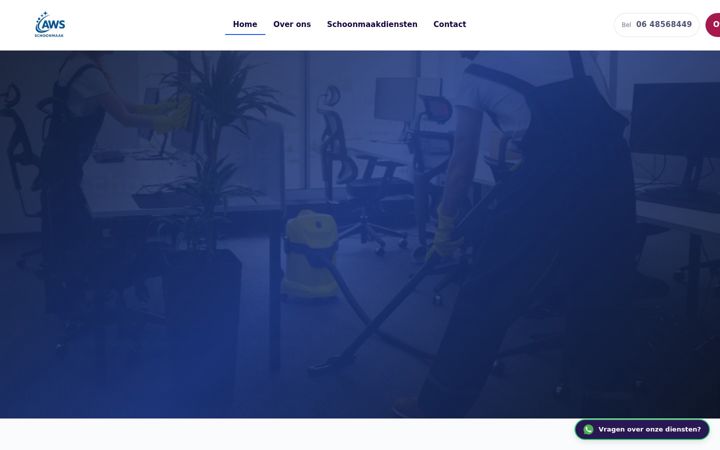 Screenshot of aws-schoonmaak.nl