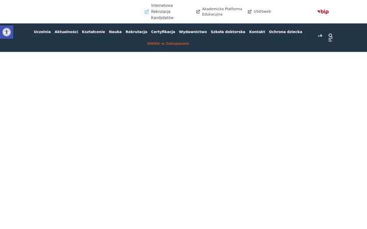 Screenshot of aws.edu.pl