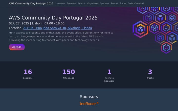 Screenshot of awscommunityday.pt