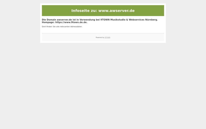 Screenshot of awserver.de