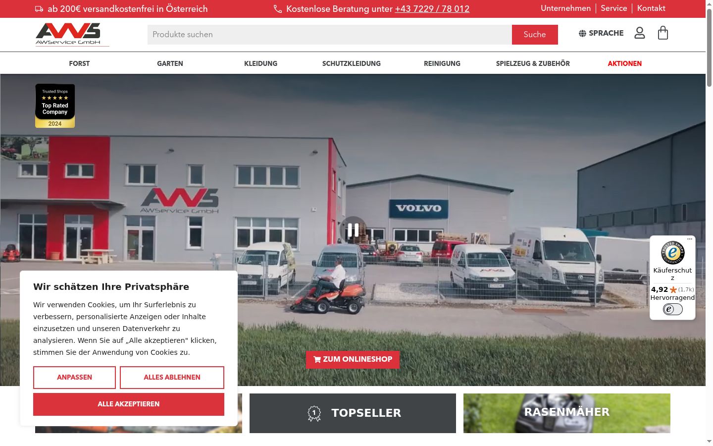 Screenshot van de toestemmingsbanner zoals getoond vóór enige interactie