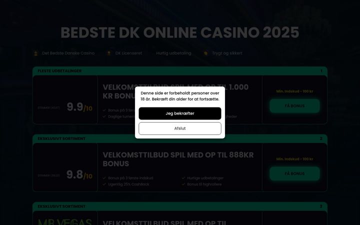 Screenshot of awsonlinecasinosdk.com