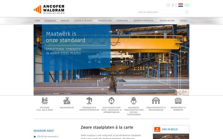 Screenshot of awsp.nl