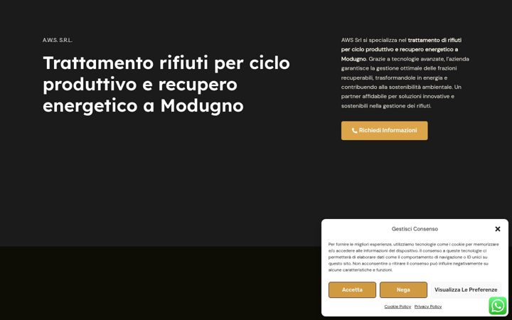 Screenshot of awssrl-modugno.it