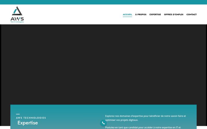 Screenshot of awstechnologies.fr