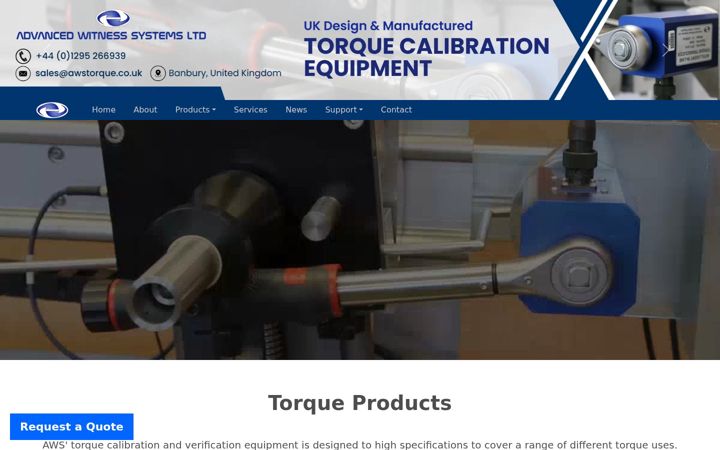 Screenshot of awstorque.co.uk