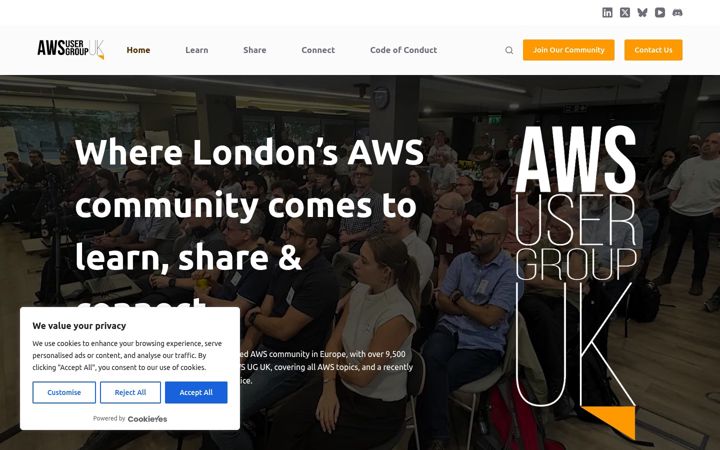 Screenshot of awsuguk.org