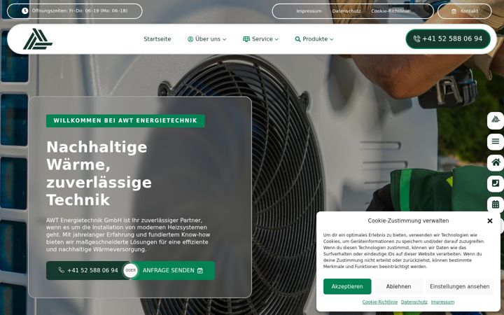 Skærmbillede af awt-energietechnik.ch