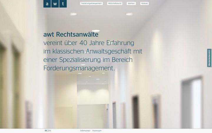 Screenshot of awt-rechtsanwaelte.de