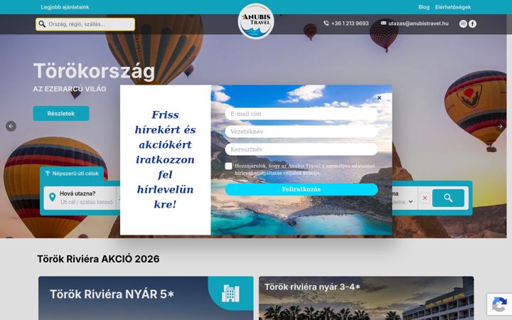 Screenshot of awtreisen.com