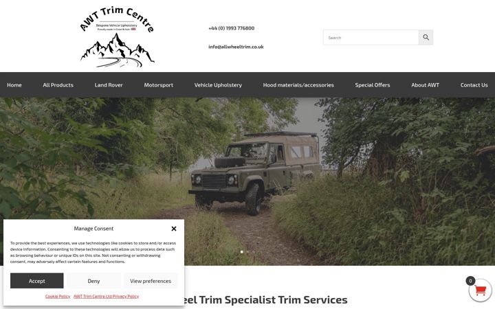 Screenshot of awttrimcentre.co.uk