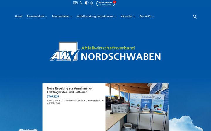 Screenshot of awv-nordschwaben.de