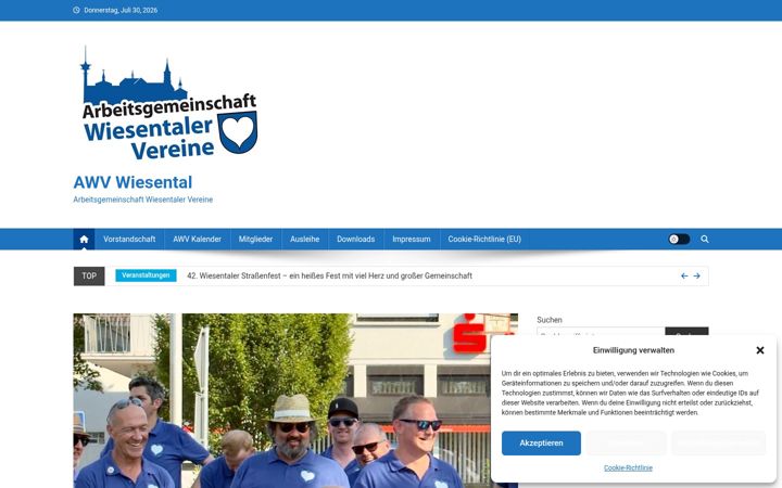 Екранна снимка на awv-wiesental.de