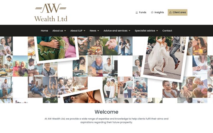 Captura de pantalla de awwealth.co.uk
