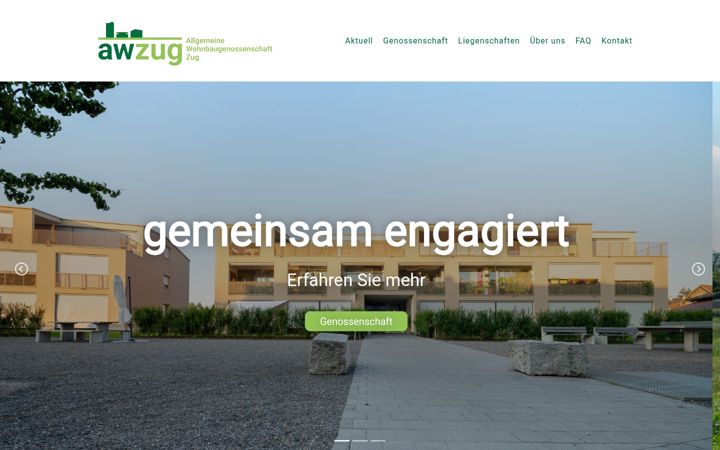 Screenshot of awzug.ch