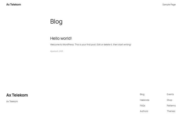 Screenshot of ax-telekom.com