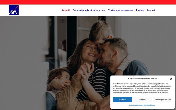 Screenshot of axa-laurentmarqueztours.fr