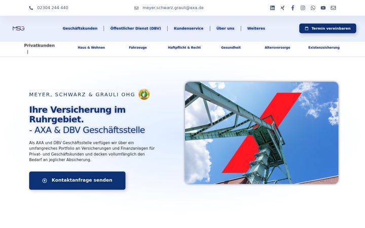 Screenshot of axa-ruhrgebiet.de