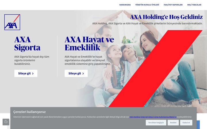 Screenshot of axa.com.tr