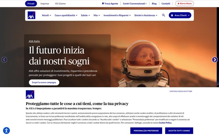 Screenshot di axa.it
