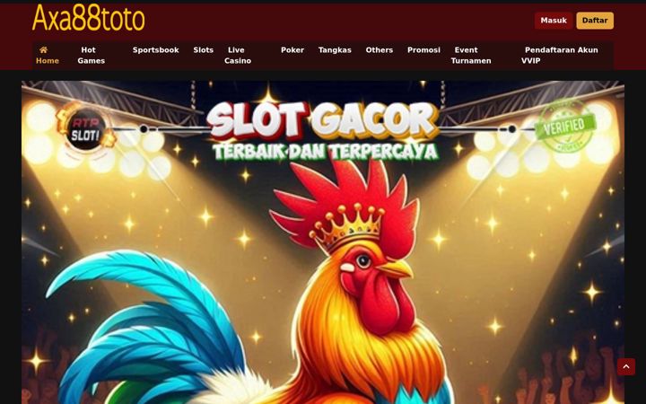 Screenshot of axa88toto.com