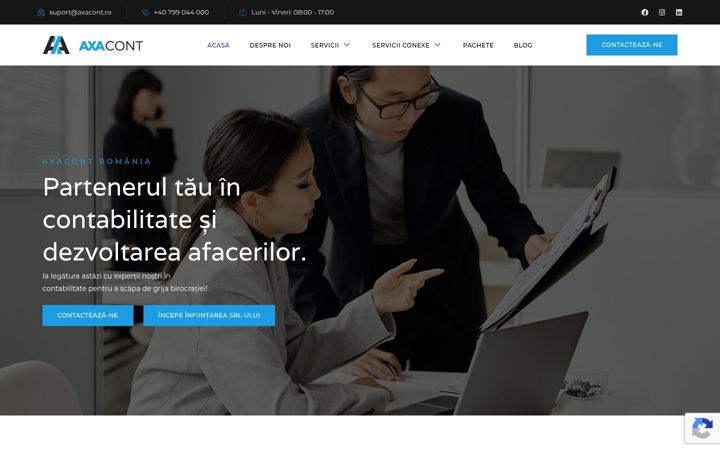 Captura de pantalla de axacont.ro