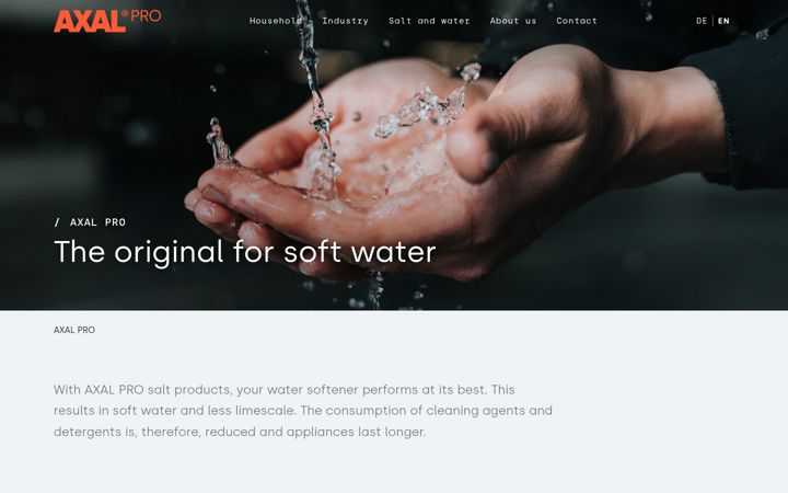 Screenshot of axal-pro.com