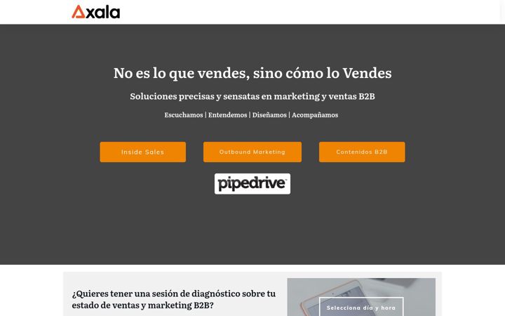 Screenshot of axala.es