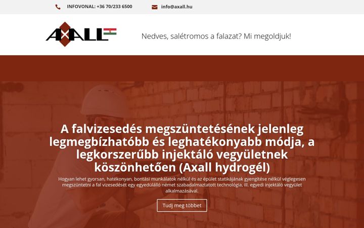 Screenshot of axall.hu