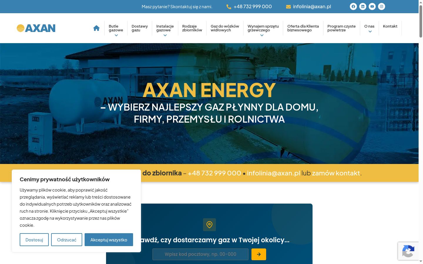 Screenshot tal-banner tal-kunsens muri qabel kwalunkwe interazzjoni