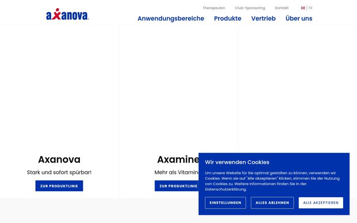 Screenshot of axanova.ch