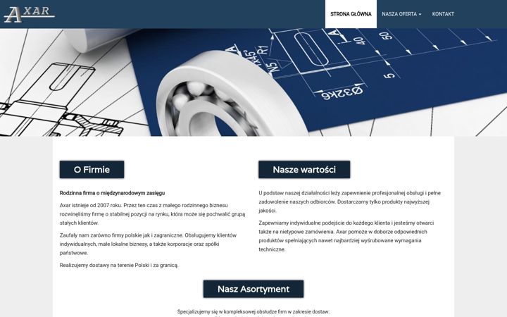 Screenshot of axar.pl