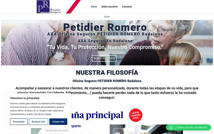 Screenshot of axasegurosbadalona.es