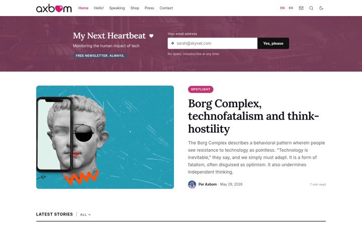 Screenshot of axbom.com